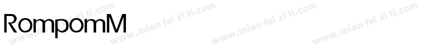 Rompom Medium字体转换